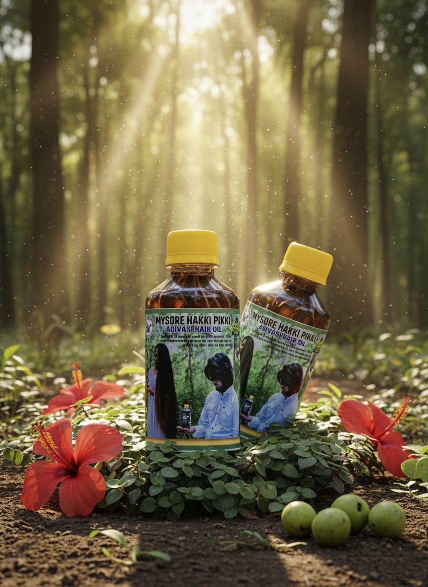 250ML COMBO- MYSORE HAKKI PIKKI ADIVASI OIL