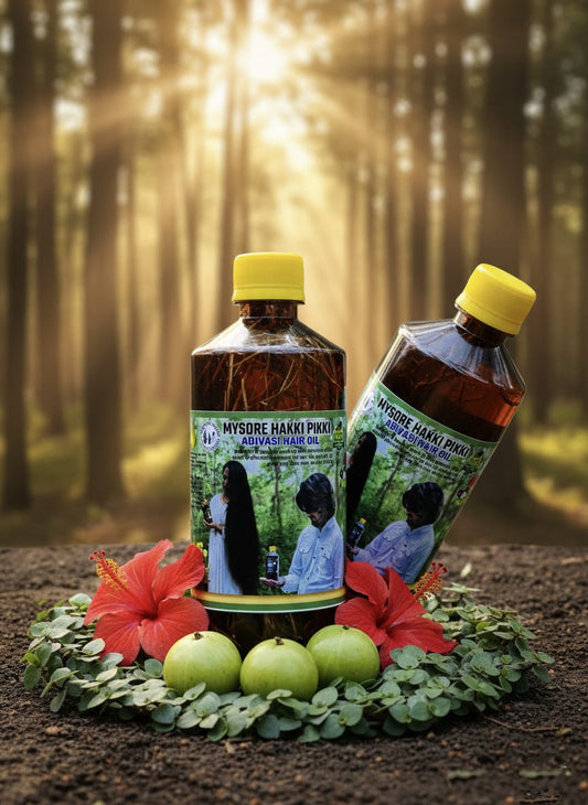 1000ML- MYSORE HAKKI PIKKI ADIVASI HAIR OIL