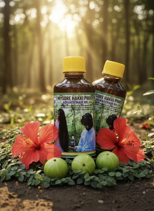 250ML COMBO- MYSORE HAKKI PIKKI  ADIVASI OIL